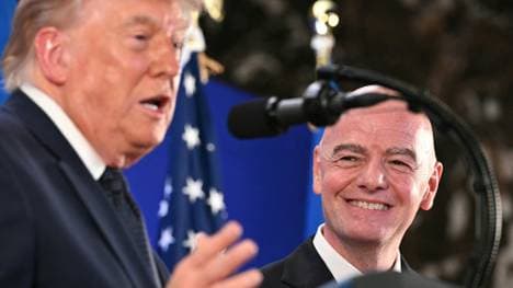 Trump (l.) lobte Infantino überschwänglich