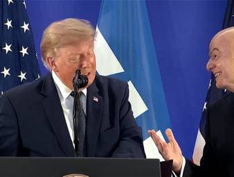 Achten Sie bei diesem Trump-Auftritt mal auf Infantino