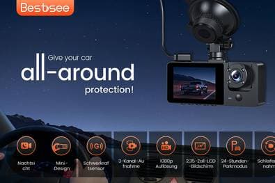 Top Angebot! Dashcam für Rundumschutz - Sicherheit für dein Auto