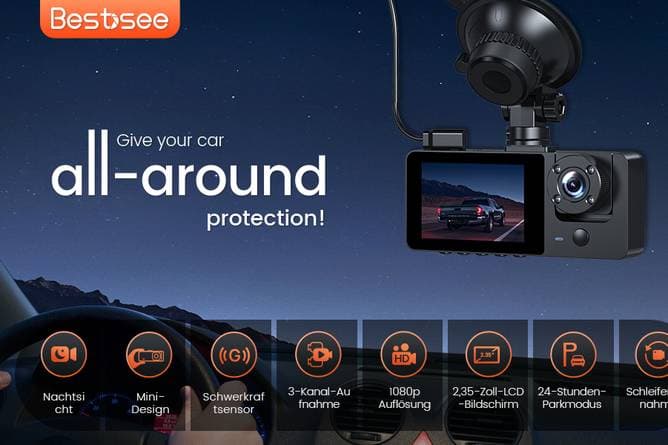 Top Angebot! Dashcam für Rundumschutz - Sicherheit für dein Auto