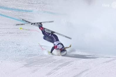 Totenstille! Sturz-Schock um Vonn