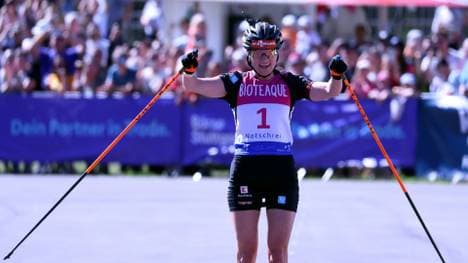 Janina Hettich-Walz bei ihrem Sieg bei der DM