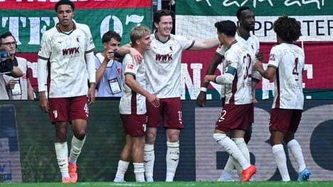 Der FC Augsburg feiert den Doppelpack von Michael Gregoritsch 