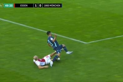 Hier zeigt Volland unglaublichen Sportsgeist