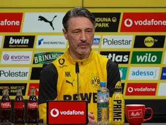 Vor dem Bundesliga-Duell mit FC Augsburg spricht Niko Kovac über den starken Auftritt von Felix Nmecha bei Borussia Dortmund. Der BVB-Trainer bezeichnet den Mittelfeldspieler als "Vollgranate", sieht aber gleichzeitig noch Verbesserungspotenzial in seinem Spiel.