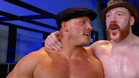 Ridge Holland (l.) war bei WWE Teil der Brawling Brutes um Sheamus
