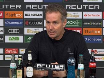 Nach dem 1:1-Unentschieden im Bundesliga-Topspiel gegen Borussia Mönchengladbach zeigt sich Kasper Hjulmand unzufrieden mit der Leistung. Zwar wurde es in der zweiten Halbzeit besser, doch der entscheidende Lucky Punch fehlte.