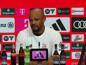Serge Gnabry fällt beim FC Bayern München aus, aber Jamal Musiala kommt nach seiner Verletzung wieder richtig in Fahrt. Trainer Vincent Kompany gibt sich auf der Pressekonferenz zuversichtlich. 