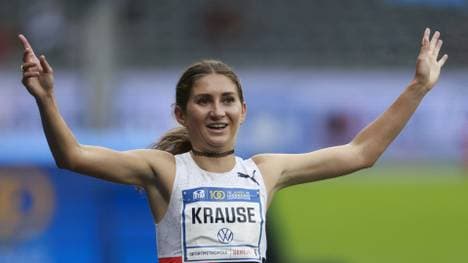 Die deutsche Hürdenspezialistin Gesa Felicitas Krause 