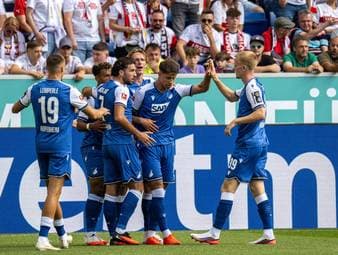 Doppelpack Hlozek: Hoffenheim schlägt Stuttgart knapp