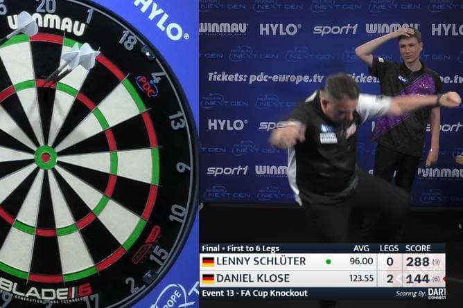 Deutscher 9-Darter lässt Kommentatoren ausrasten