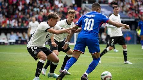 Kylian Mbappé im Duell gegen das DFB-Team