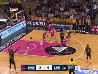 Spiel Highlights zu Telekom Baskets Bonn - MHP RIESEN Ludwigsburg