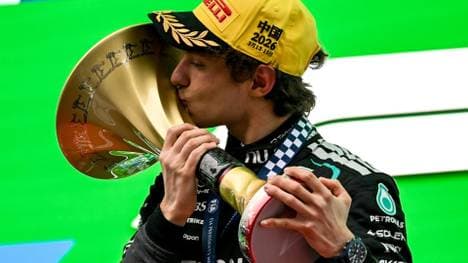 Kimi Antonelli bei seinem ersten Grand-Prix-Sieg