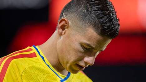 James Rodriguez musste nach dem Spiel der kolumbianischen Nationalmannschaft ins Krankenhaus
