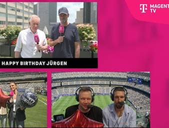 Zum 59. Geburtstag von Jürgen Klopp singt die Magenta-Crew ein launiges Ständchen. Das Geburtstagskind berichtet derweil von einem besonderen Tag mit einer deutschen Legende. 