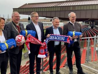Nach dem Erwerb des Sportparks Unterhaching sprechen Jan-Christian Dreesen und Bianca Rech über die Dimensionen und Bedeutung für den Frauenfußball.