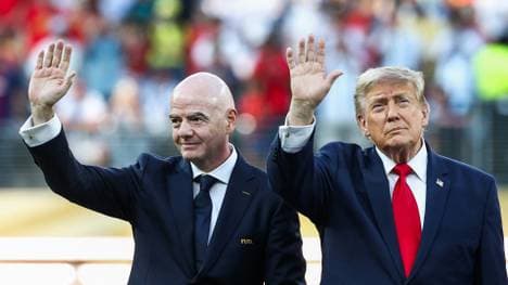 Gianni Infantino (l.) und Donald Trump