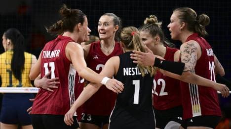 Jubel bei den deutschen Volleyballerinnen