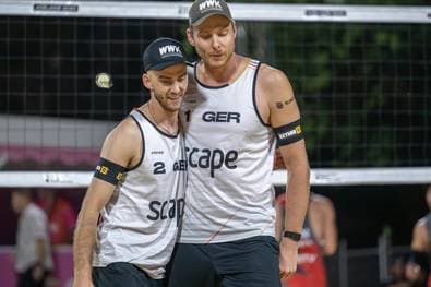Beach-WM: Deutsches Duo in K.o.-Runde