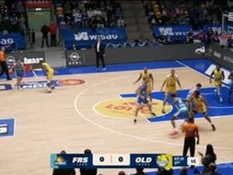 Die BBL-Highlights der Basketball-Partie SKYLINERS Frankfurt - EWE Baskets Oldenburg im Video.
