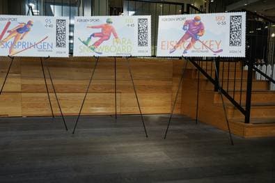 Sporthilfe: Neue Briefmarken-Designs vorgestellt