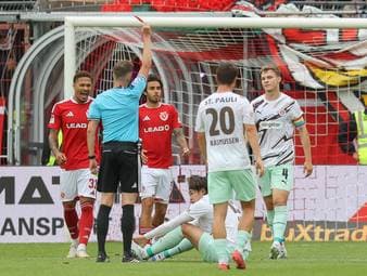 Trotz Blitz-Rot: Cottbus verschenkt Führung