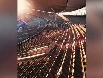 Für das NFL-Spiel zwischen den Indianapolis Colts und Atlanta Falcons in Deutschland wurde das Berliner Olympiastadion mächtig umgebaut.