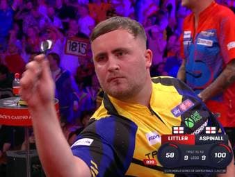 Luke Littler muss im Achtelfinale der World Series of Darts Finals gegen Nathan Aspinall ran. Das Spiel entwickelt sich zu einem Krimi und der Weltmeister muss über die volle Distanz gehen.