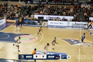 Spiel Highlights zu ROSTOCK SEAWOLVES - Telekom Baskets Bonn