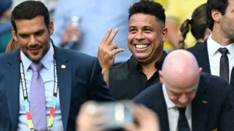 Ronaldo (Mitte) ist Stammgast bei Brasiliens Spielen