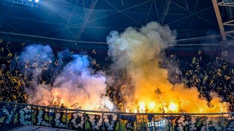 Maccabi-Fans beim Gastspiel in Amsterdam