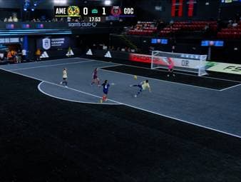 Fer Piña sorgt in der Queens League mit einem Traumtor für Furore. Die Mexikanerin traf für Club América in der Begegnung mit Galácticas del Caribe spektakulär.