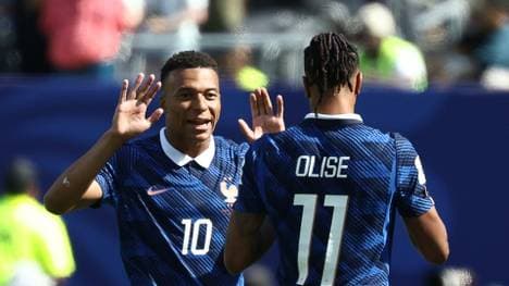 Das französische Traumduo: Mbappé (l.) und Olise