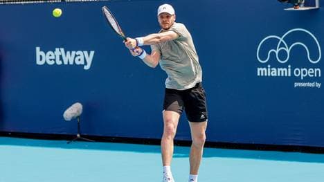 Yannick Hanfmann bei den Miami Open