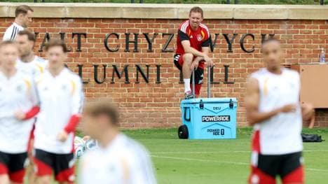 Julian Nagelsmann beim letzten Training vor dem Abflug