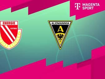 Energie Cottbus - Alemannia Aachen: Tore und Highlights | 3. Liga