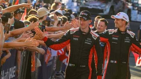 Nah dran: Ogier (r.) jagt Evans