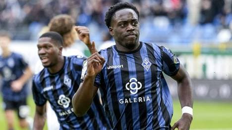 Okpala (r.) spielte für Mannheim eine starke Hinrunde