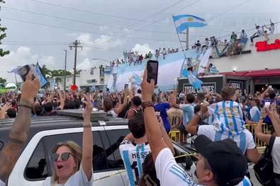 Mega-Party in Miami: Argentinien-Fans schon titelreif