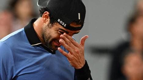 Matteo Berrettini muss im Viertelfinale der French Open aufgeben