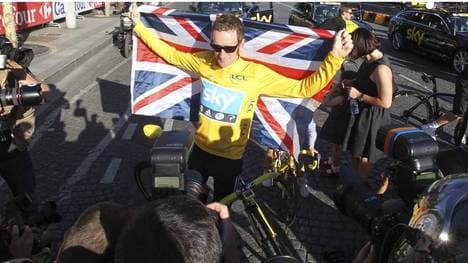 Bradley Wiggins nach seinem Tour-de-France-Sieg 2012