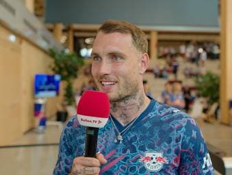 RB-Kapitän David Raum und Geschäftsführer Sport Marcel Schäfer reagieren im Interview trotz anspruchsvoller Champions-League-Auslosung sehr optimistisch.