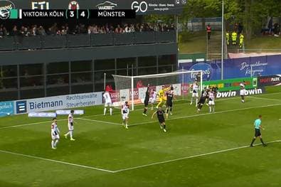 Acht-Tore-Spektakel in Köln! Münster mit irrwitziger Aufholjagd 