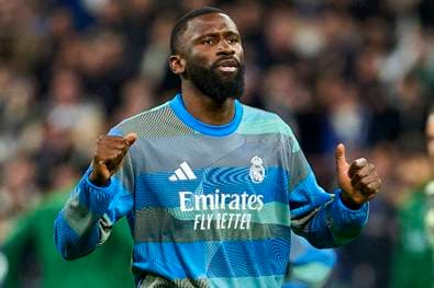 Rüdiger mit besonderer Geste