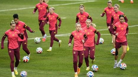 Das DFB-Team beim Abschlusstraining
