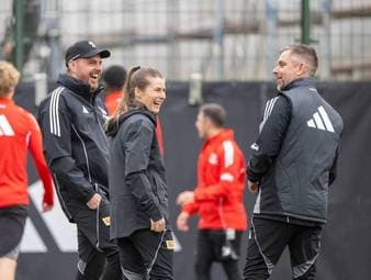 Erstes Union-Training: Eta zieht das Interesse auf sich