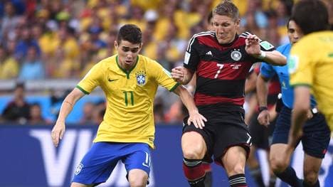 Oscar stand beim legendären 1:7 der Brasilianer auf dem Platz