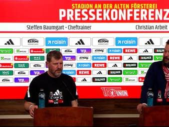 Steffen Baumgart hat bei der eigenen Pressekonferenz einen süffisanten Seitenhieb gegen seinen eigenen Klub Union Berlin ausgeteilt.
