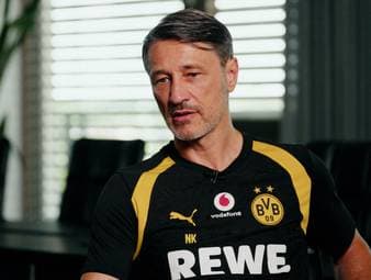 BVB-Trainer Niko Kovac gibt im Interview Einblick, wie es Nico Schlotterbeck nach dessen Verletzung bei der WM ging. 